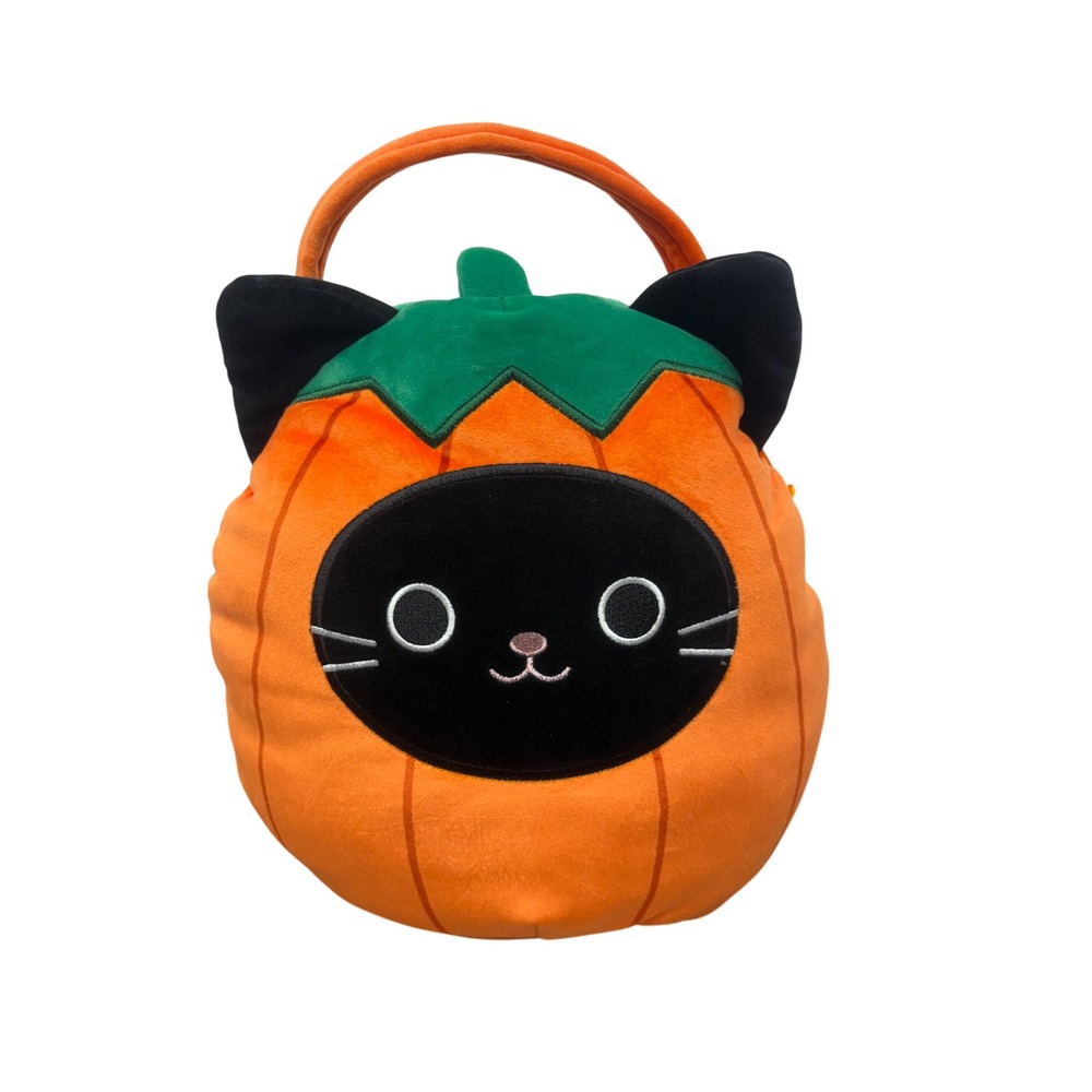 Squishmallows Calio the Pumpkin‎ Cat Pail Black Trick or Treat Halloween